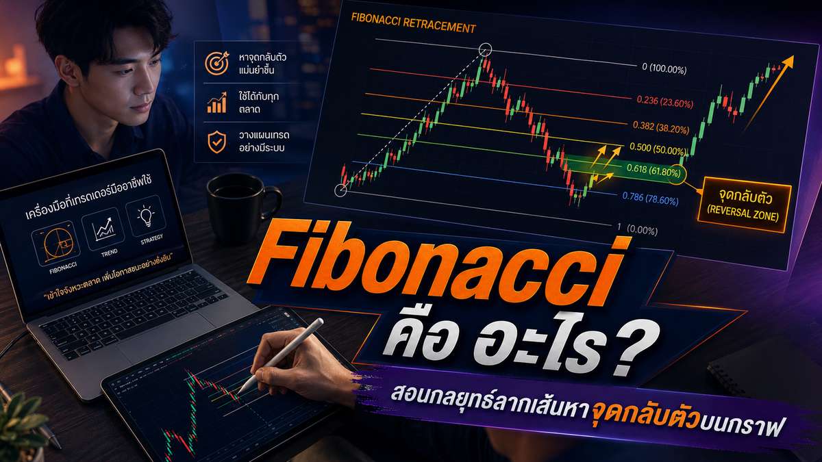 Fibonacci คือ อะไร? สอนกลยุทธ์ลากเส้นหาจุดกลับตัวบนกราฟ