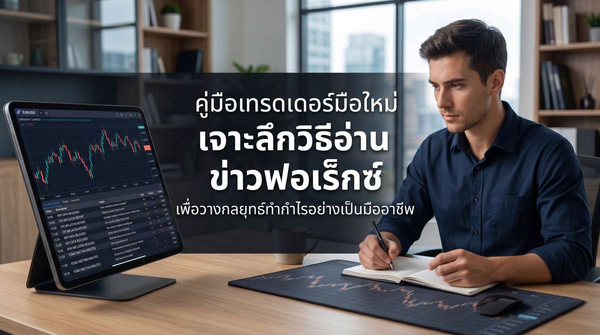 คู่มือเทรดเดอร์มือใหม่ เจาะลึกวิธีอ่าน ข่าวฟอเร็กซ์ เพื่อวางกลยุทธ์ทำกำไรอย่างเป็นมืออาชีพ